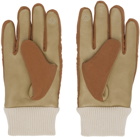 Undercover Beige Leather Gloves