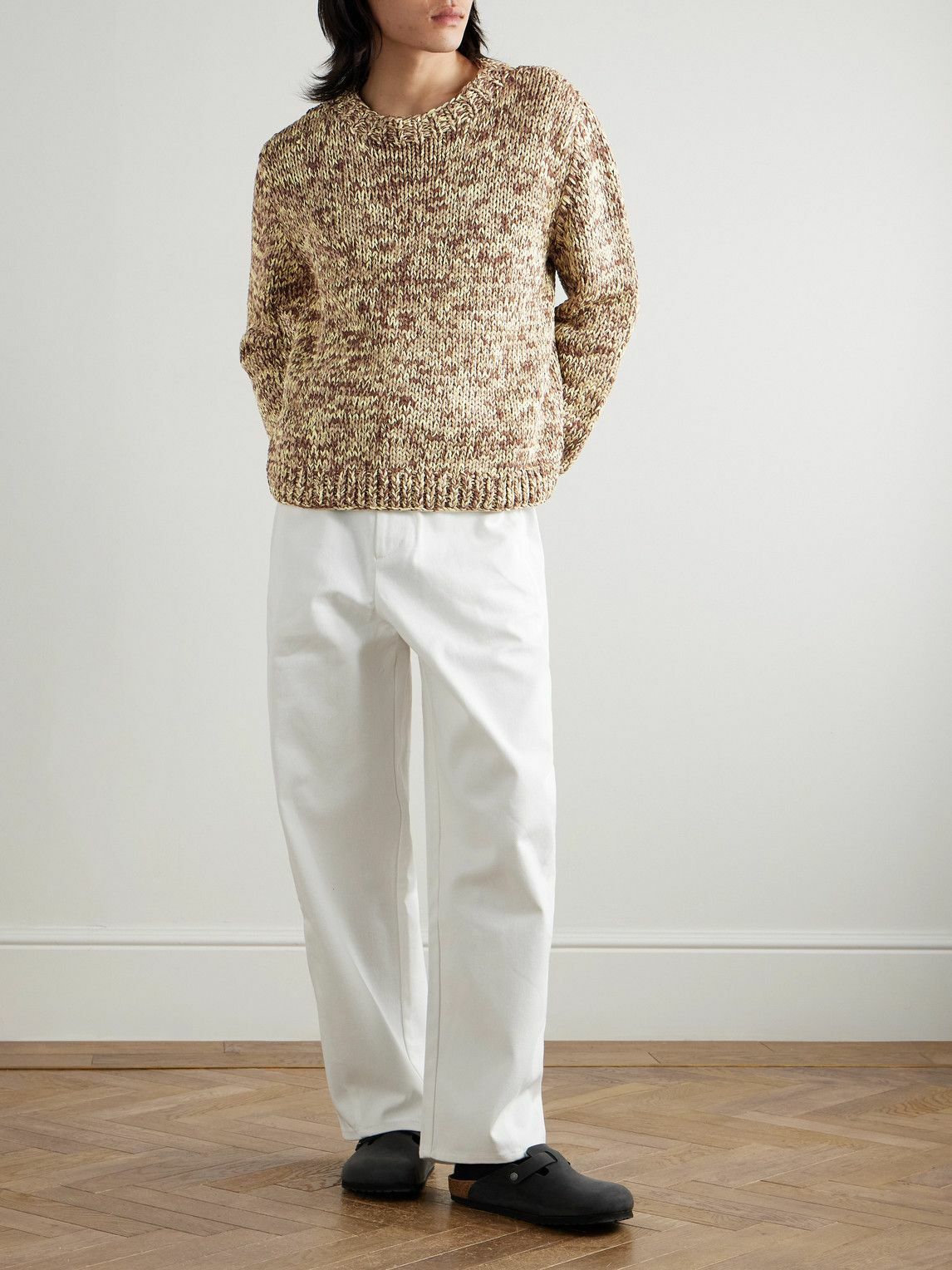Federico Curradi - Ribbed Mulberry Silk Sweater - Brown