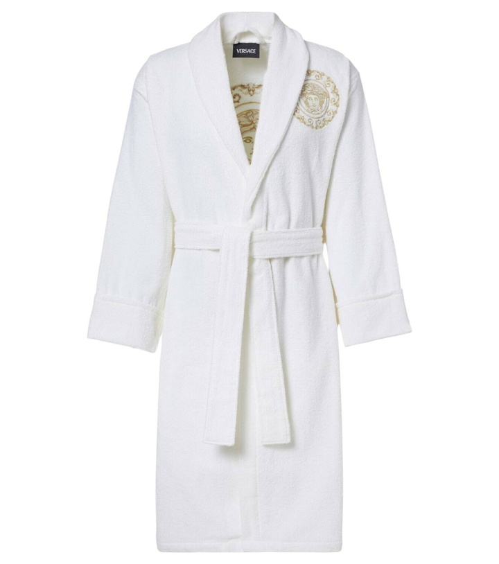 Photo: Versace Home Medusa Gala cotton and linen terry bathrobe