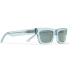Sun Buddies - Greta Square-Frame Acetate Sunglasses - Blue