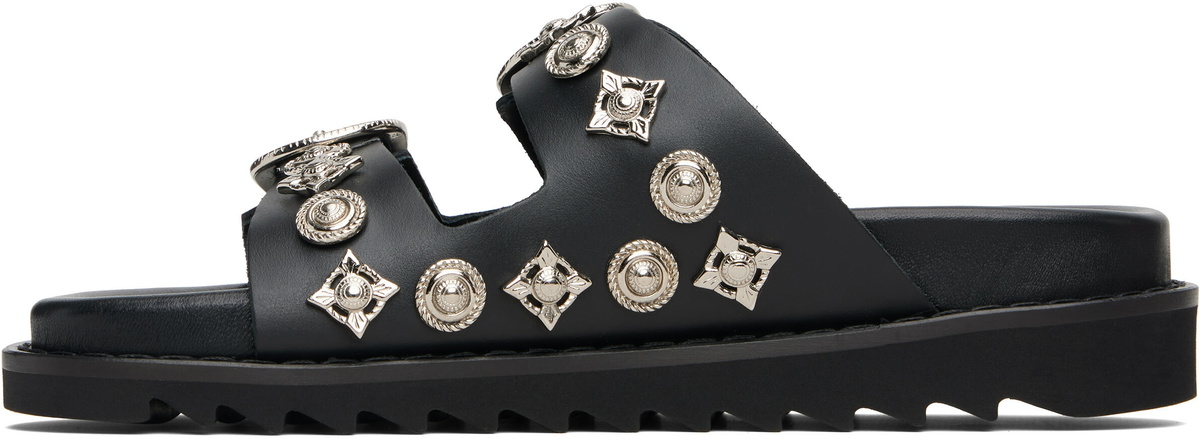 Toga Pulla Black Buckle Sandals