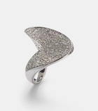 Kamyen 18kt white gold ring with diamonds