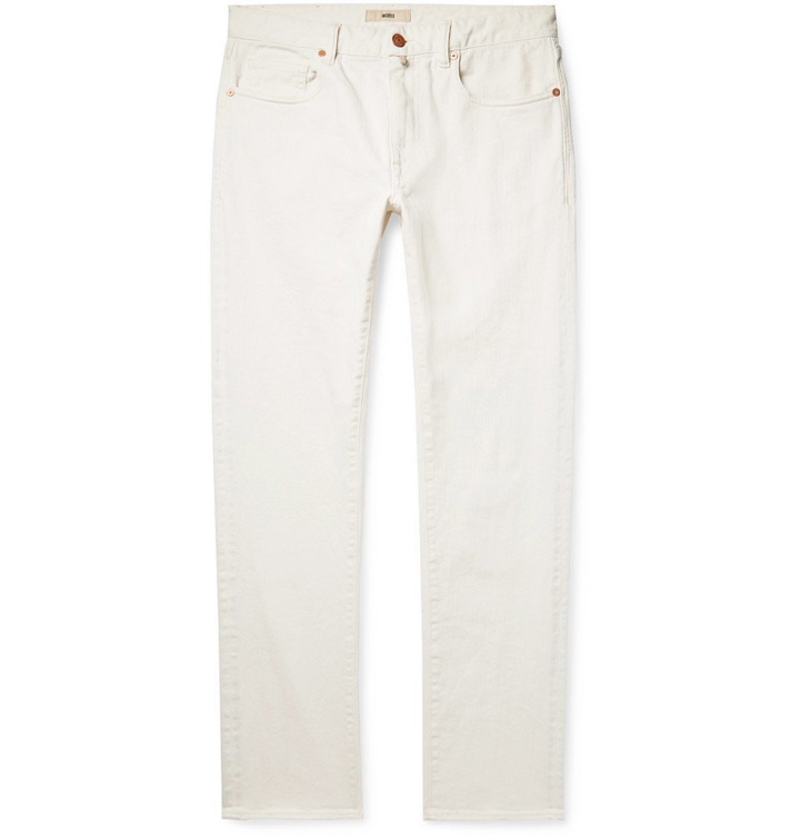 Photo: Incotex - Slim-Fit Stretch-Denim Jeans - White