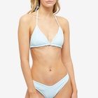 Frankies Bikinis Women's Tia Crinkle Top in Ice Blue