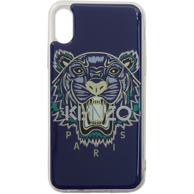 Photo: Kenzo Blue 3D Tiger Logo iPhone X/XS Case