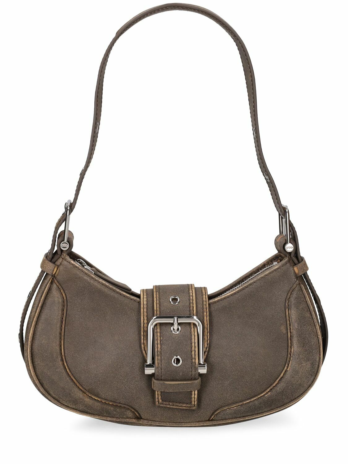 OSOI - Hobo Brocle Leather Shoulder Bag OSOI
