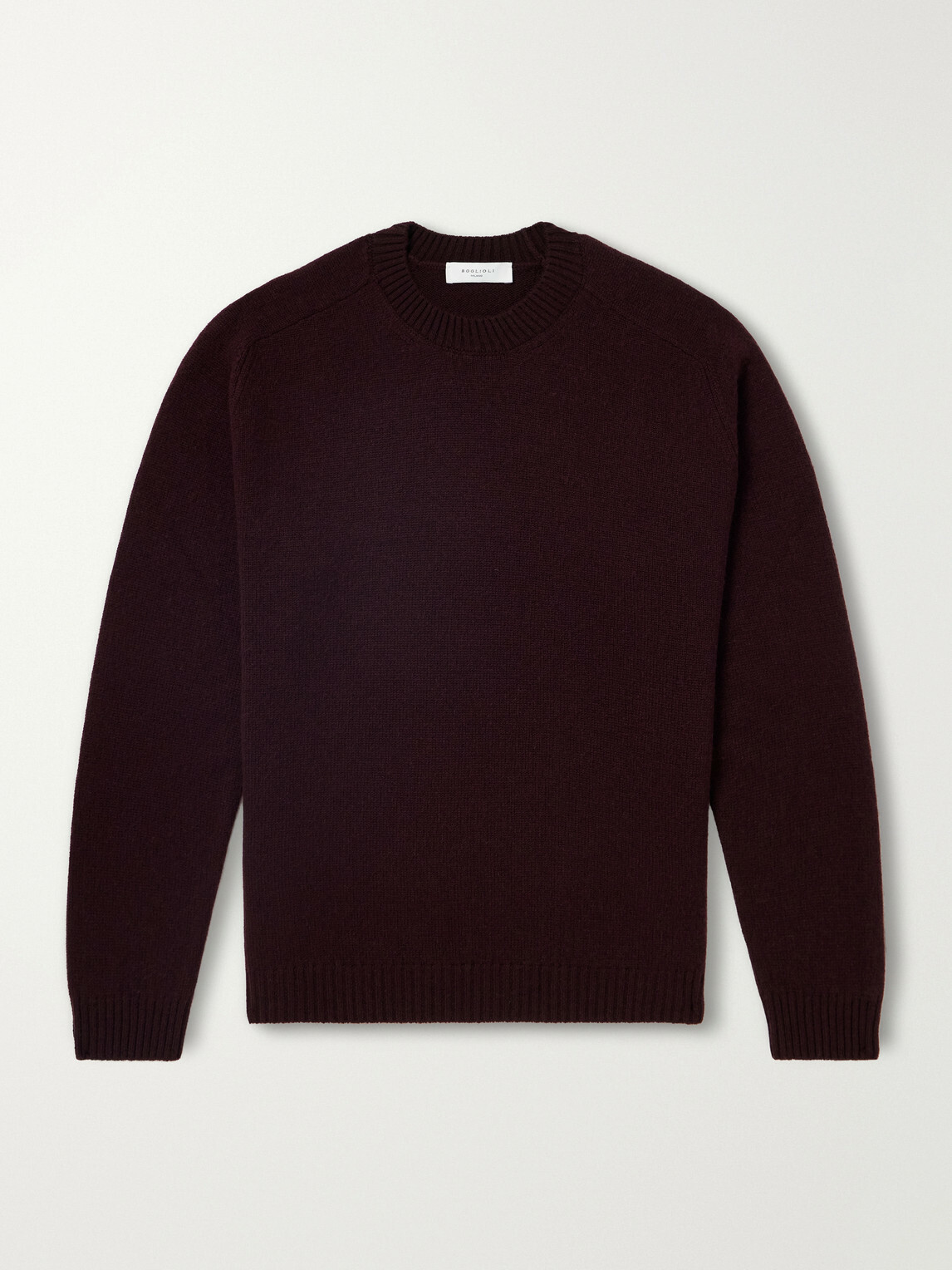 Boglioli - Virgin Wool and Cashmere-Blend Sweater - Burgundy