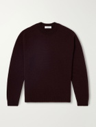 Boglioli - Virgin Wool and Cashmere-Blend Sweater - Burgundy