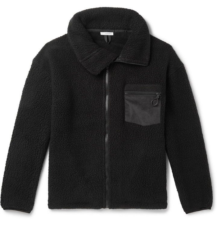 Photo: nanamica - POLARTEC Fleece Zip-Up Jacket - Black