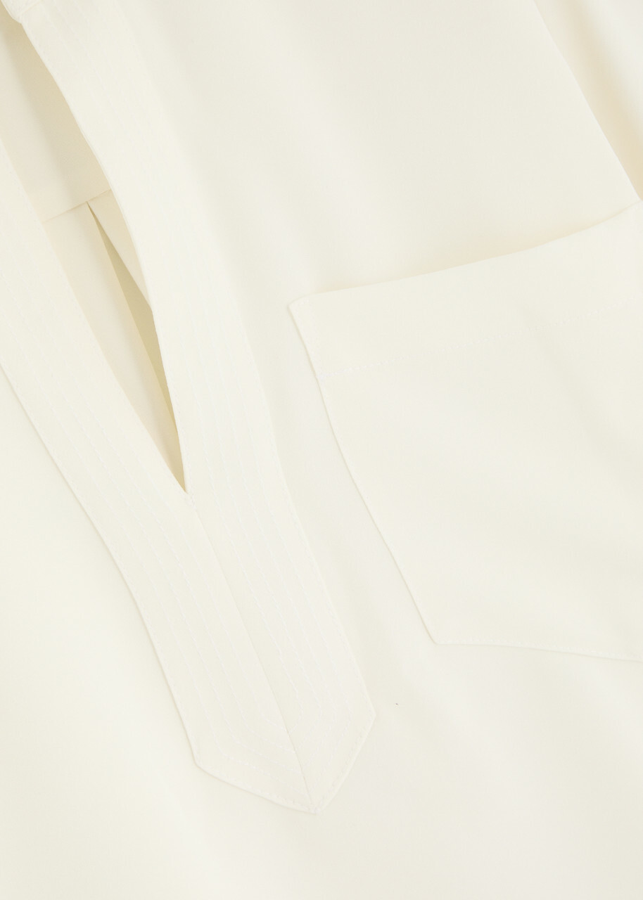 Veronica Beard Dean Blouse Cream