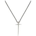 Pearls Before Swine Silver Thorn Cross Pendant Necklace