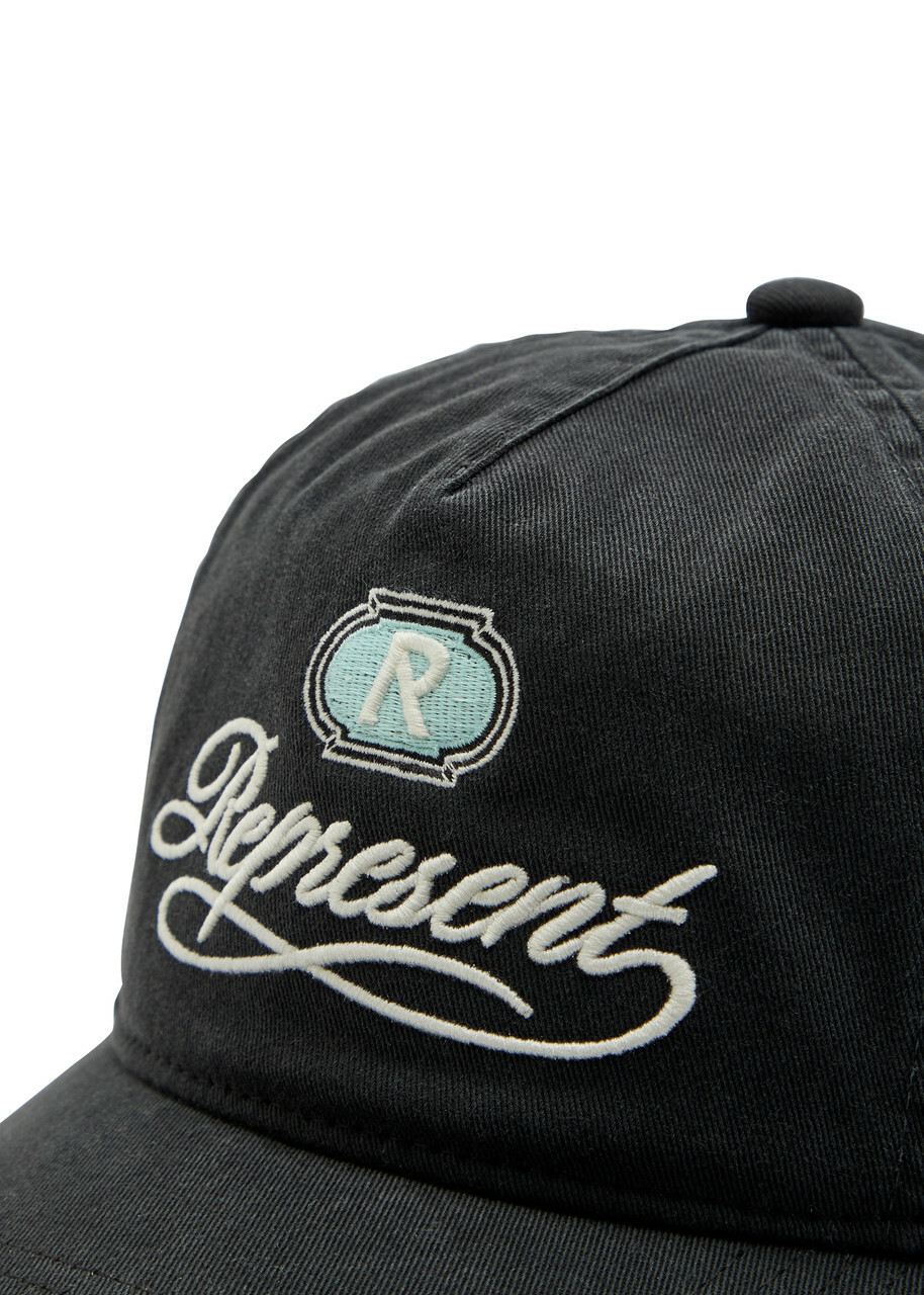 Represent Gran Cru Embroidered Cotton cap - Black - One Size