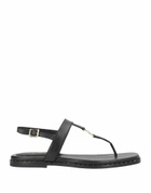 Maje Womens Thong sandal in Black