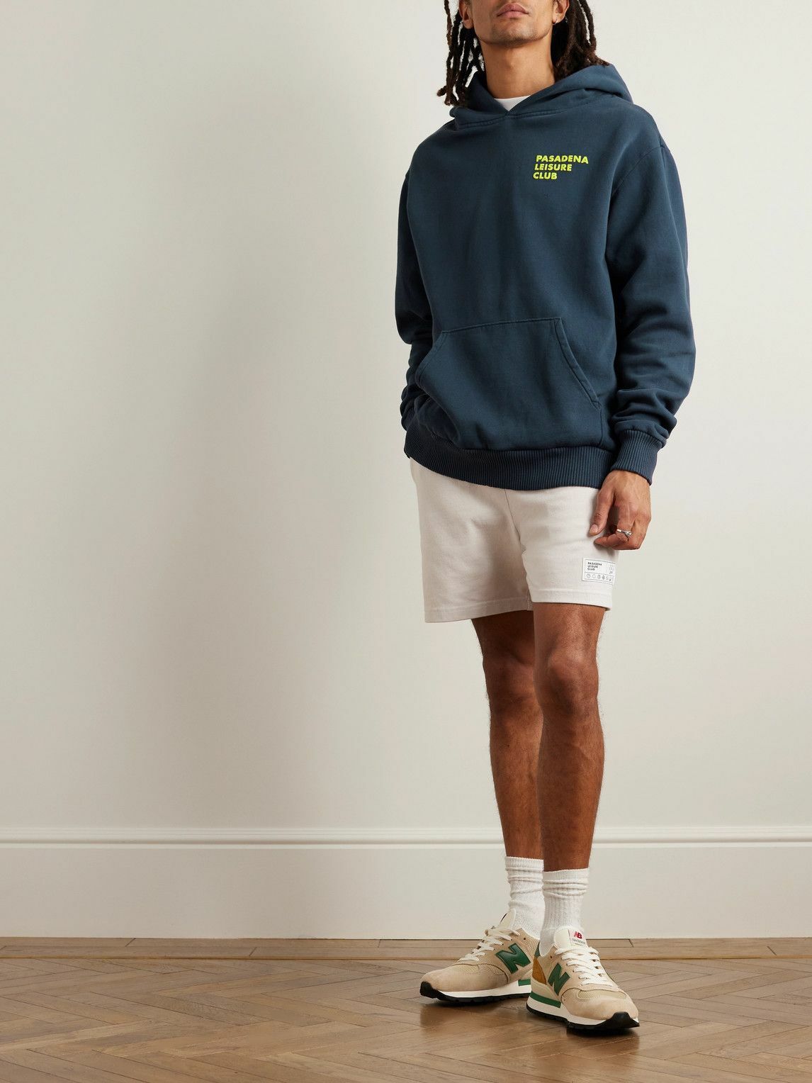 【PLCパサデナレジャークラブ】Western Conference フーディ他 Pasadena Leisure Club - Logo-Print Cotton-Jersey Hoodie