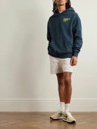 Pasadena Leisure Club - Logo-Print Cotton-Jersey Hoodie - Blue