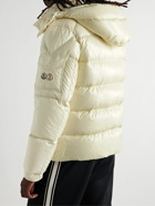 Moncler - Maya 70 Logo-Appliquéd Quilted Shell Hooded Down Jacket - Neutrals