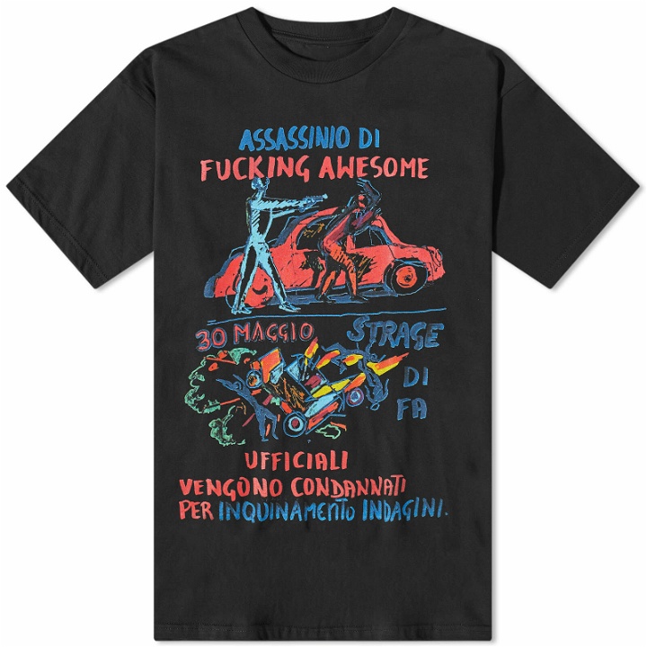 Photo: Fucking Awesome Men's Car Explosion T-Shirt in Black
