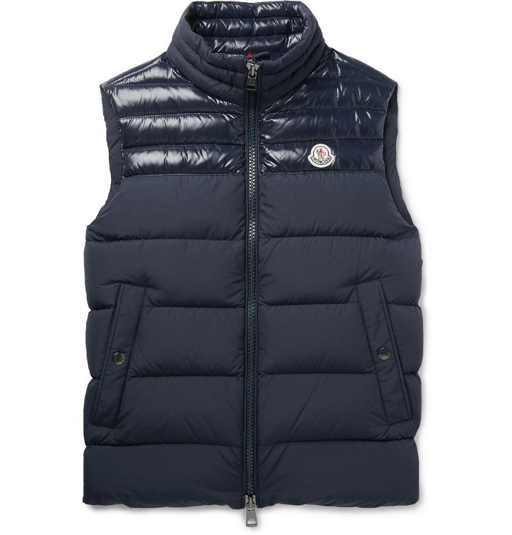 Photo: Moncler - Slim-Fit Quilted Shell Down Gilet - Navy