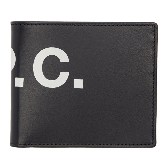 Photo: A.P.C. Navy Logo Aly Bifold wallet