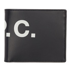 A.P.C. Navy Logo Aly Bifold wallet