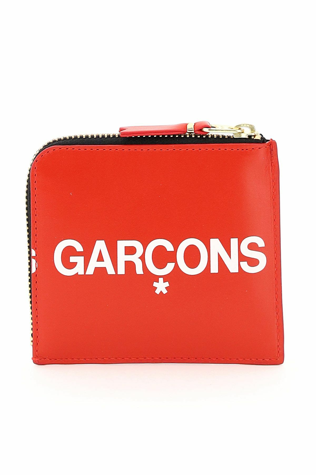 COMME DES GARCONS WALLET huge logo wallet Red