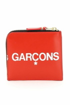COMME DES GARCONS WALLET huge logo wallet Red