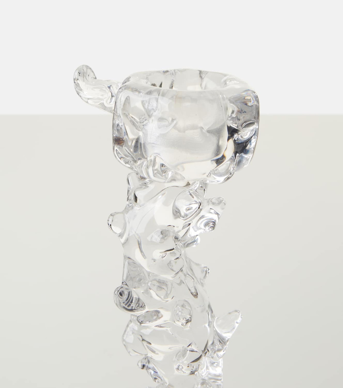 Polspotten Drip Large glass candle holder by Pascal Smelik