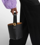 Loewe Pebble Mini leather bucket bag