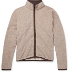 Remi Relief - Wool-Blend Fleece Zip-Up Sweatshirt - Neutrals