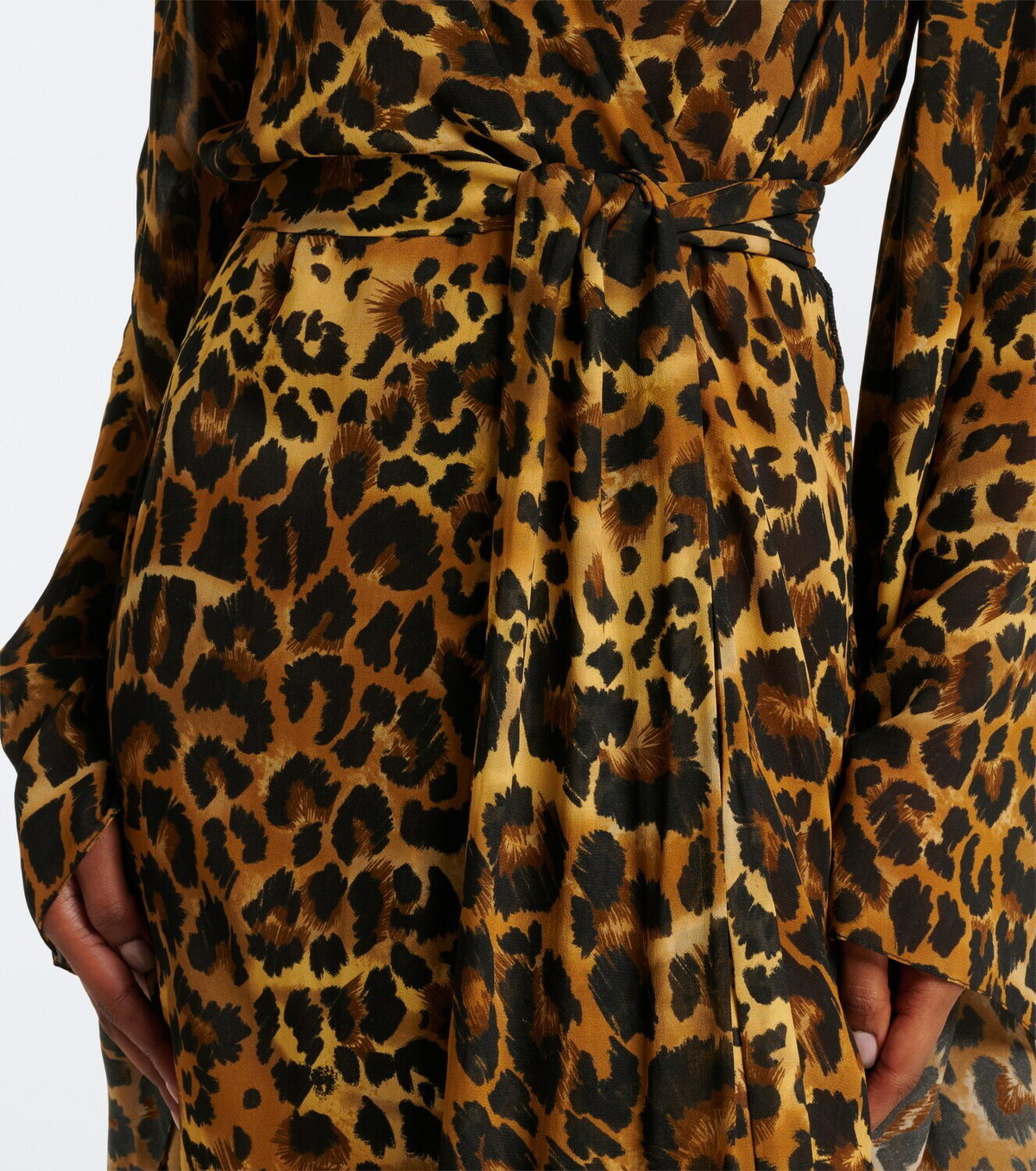 Johanna Ortiz Leopard-print georgette kaftan