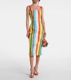 Dolce&Gabbana Striped cotton-blend tank top