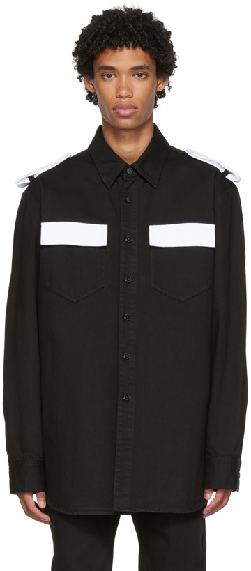 Photo: Raf Simons Black Epaulet Shirt