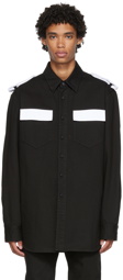 Raf Simons Black Epaulet Shirt