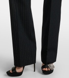 McQueen Pinstripe wool straight pants