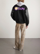 WTAPS - Logo-Appliquéd Panelled Melton Wool-Blend Jacket - Black