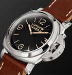 Panerai - Luminor 1950 3 Days Acciaio 47mm Stainless Steel and Leather Watch - Black