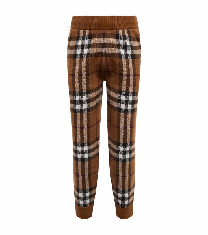 Photo: Burberry - Checked cashmere pants