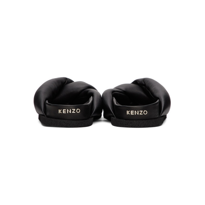 Kenzo Black Komfy Thong Flat Sandals Kenzo display picture 2