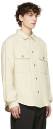 Frame Off-White Woven Shirt Jacket