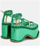 Vivienne Westwood Teddy Girl metallic leather platform sandals