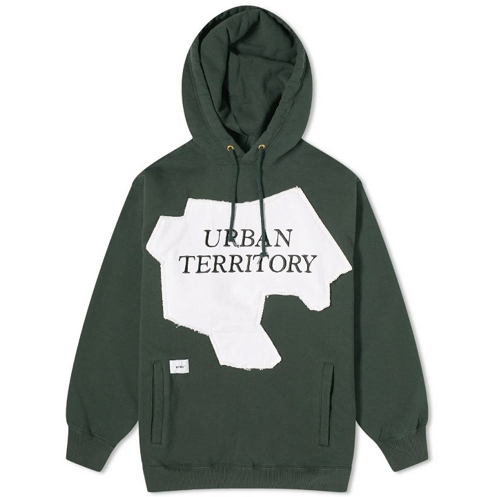 Photo: WTAPS Men's 25 Printed Pullover Hoodie in Green