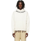 Palm Angels Off-White Neck Logo Hoodie