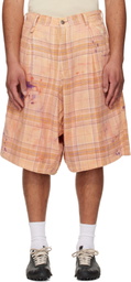 R13 Orange Jesse Carpenter Shorts