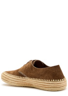 Loewe Rio Espadrille Brushed Suede Sneakers Taupe