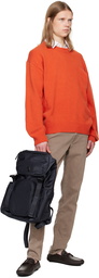 BOSS Navy Multi-Pocket Double B Monogram Backpack