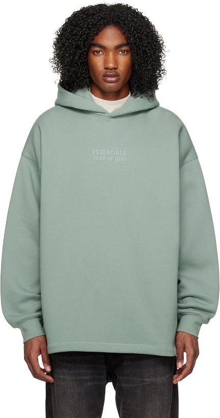 Photo: Essentials Blue Relaxed Hoodie