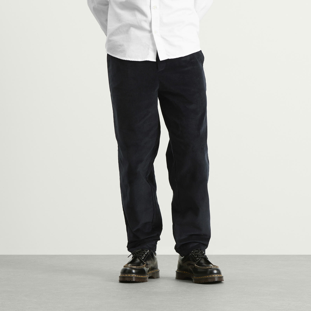 Fred Perry Men's Tapered Corduroy Trouser in Navy