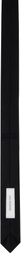 GIA STUDIOS Black Taffeta Tie Scarf