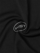 Satisfy - Logo-Print Recycled-AuraLite™ Jersey T-Shirt - Black