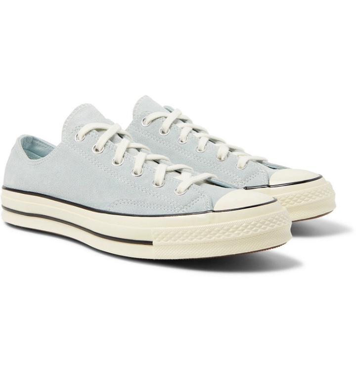 Photo: Converse - Chuck 70 Suede Sneakers - Blue